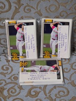 2016 Topps San Diego Padres Team Set