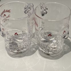 Jack Daniels Tennessee Fire light up Skull Cup mug W/ Flashing LED Base Plastic