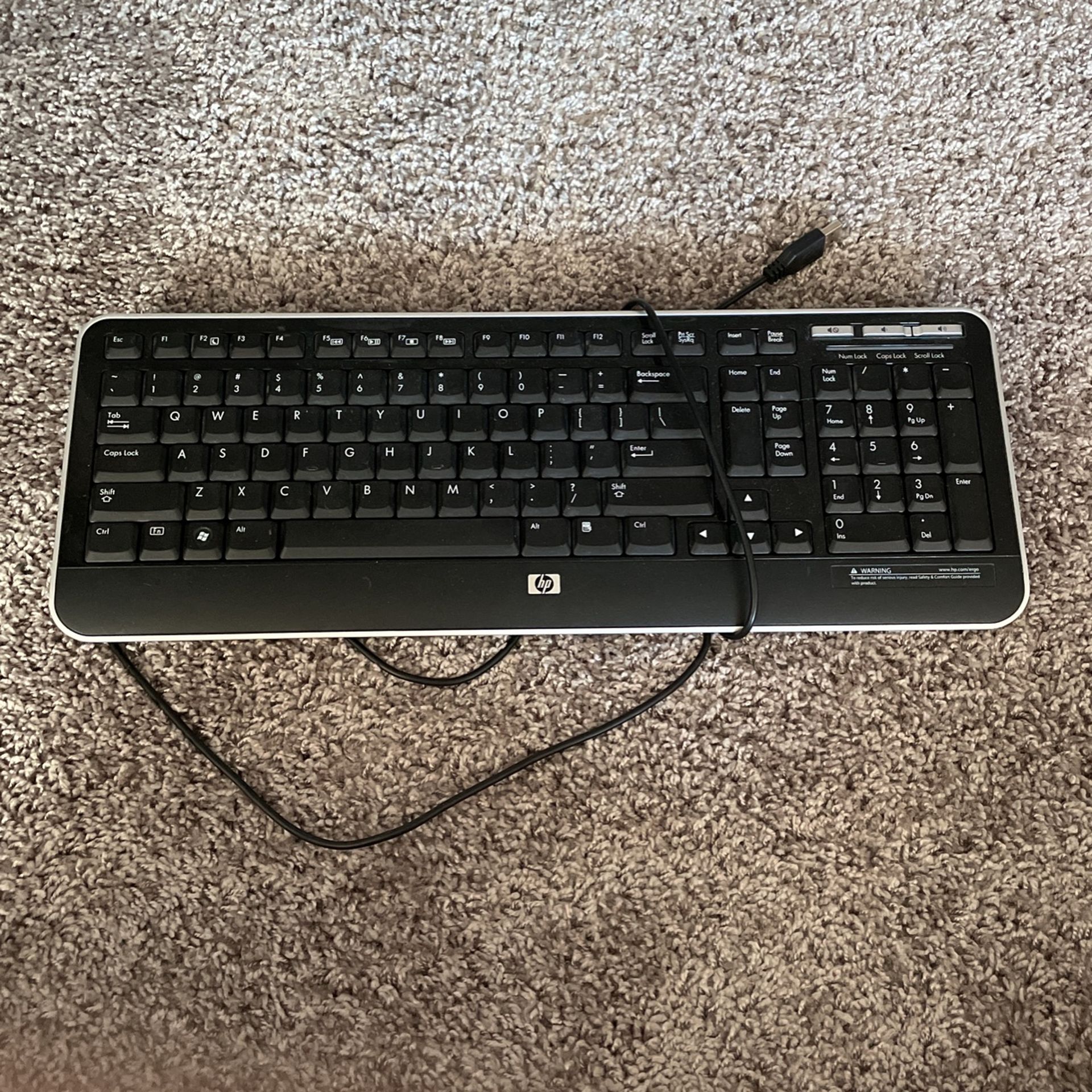 HP Wired Computer Keyboard