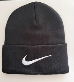 Nike x Stussy Black Cuffed Knit Beanie