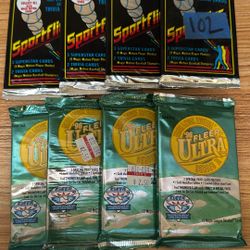 Vintage Baseball Card Packs 