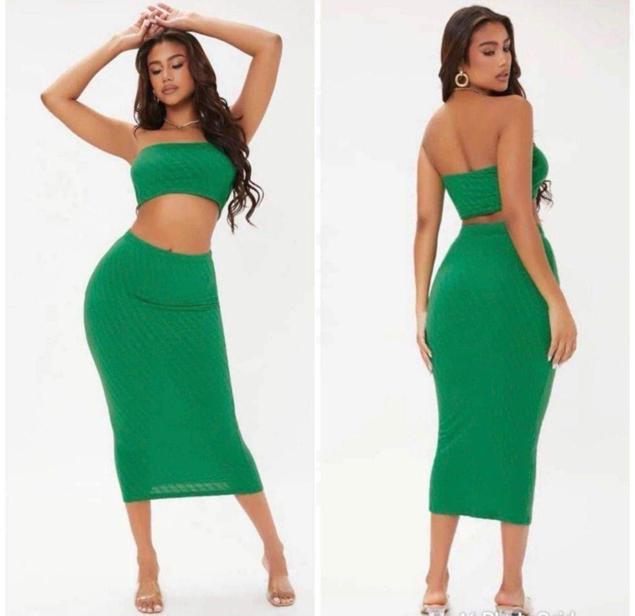 Small Green Skirt Set