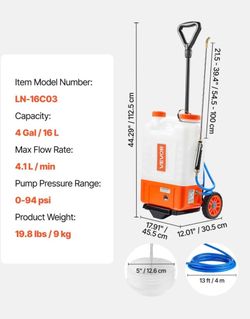 Gas Chainsaw - 62CC 20 Inch Guide Bar - Orange and Black - Open Box