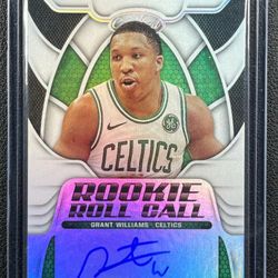 Really Nice Grant Williams Rookie Card Auto In MINT CONDITION 
