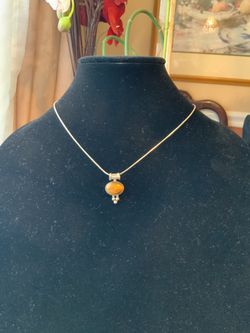 Hermoso pendiente cadena de plata 925 ytaly
