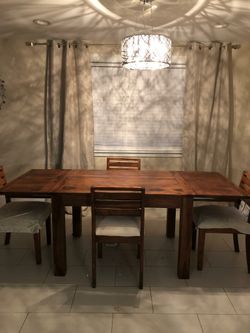 solid rose wood table