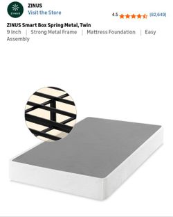 ZINUS Smart Box Spring Metal, Twin