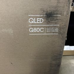 SAMSUNG 98-Inch Class QLED 4K Q80C Series Quantum HDR+, Dolby Atmos Object Tracking Sound Lite, Direct Full Array, Q-Symphony 3.0, Gaming Hub, Smart T