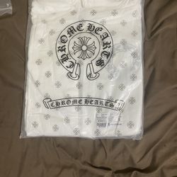 Chrome Hearts White And Black Zip Up Size Medium 