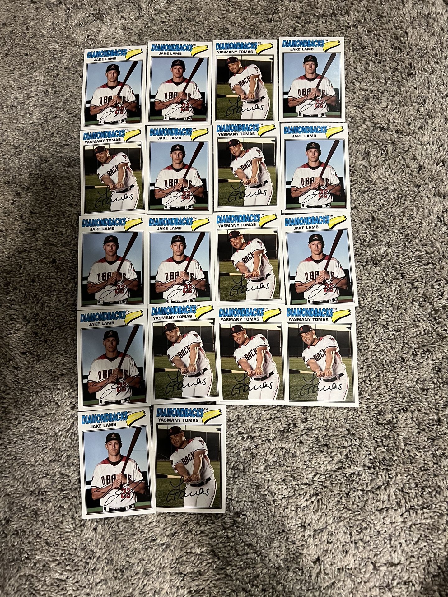 Vintage signed diamond back baseball cards!