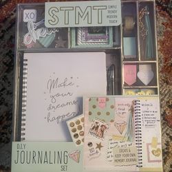 STMT D.I.Y. Dreamers Become Doers Journaling Set, Stationery Set, Bullet Journal Kit, Journaling Kit, Journals for Teen Girls, DIY Journal Set for Gir
