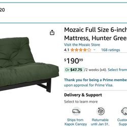 Twin Loft bed Over Futon 