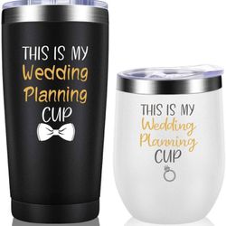 Wedding Planning Cup Set - Engagement Gifts Newlywed Gifts for - NEW