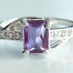 Amethyst Gemstone Fashion Ring Size 10
