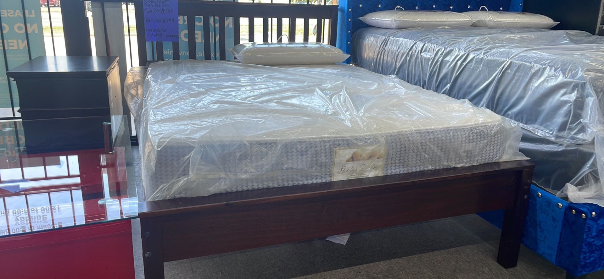 Twin And Full Platform Wooden Bed On Sale Starting $199!!!