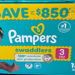 Pampers Swaddlers #3 180 Diapers 