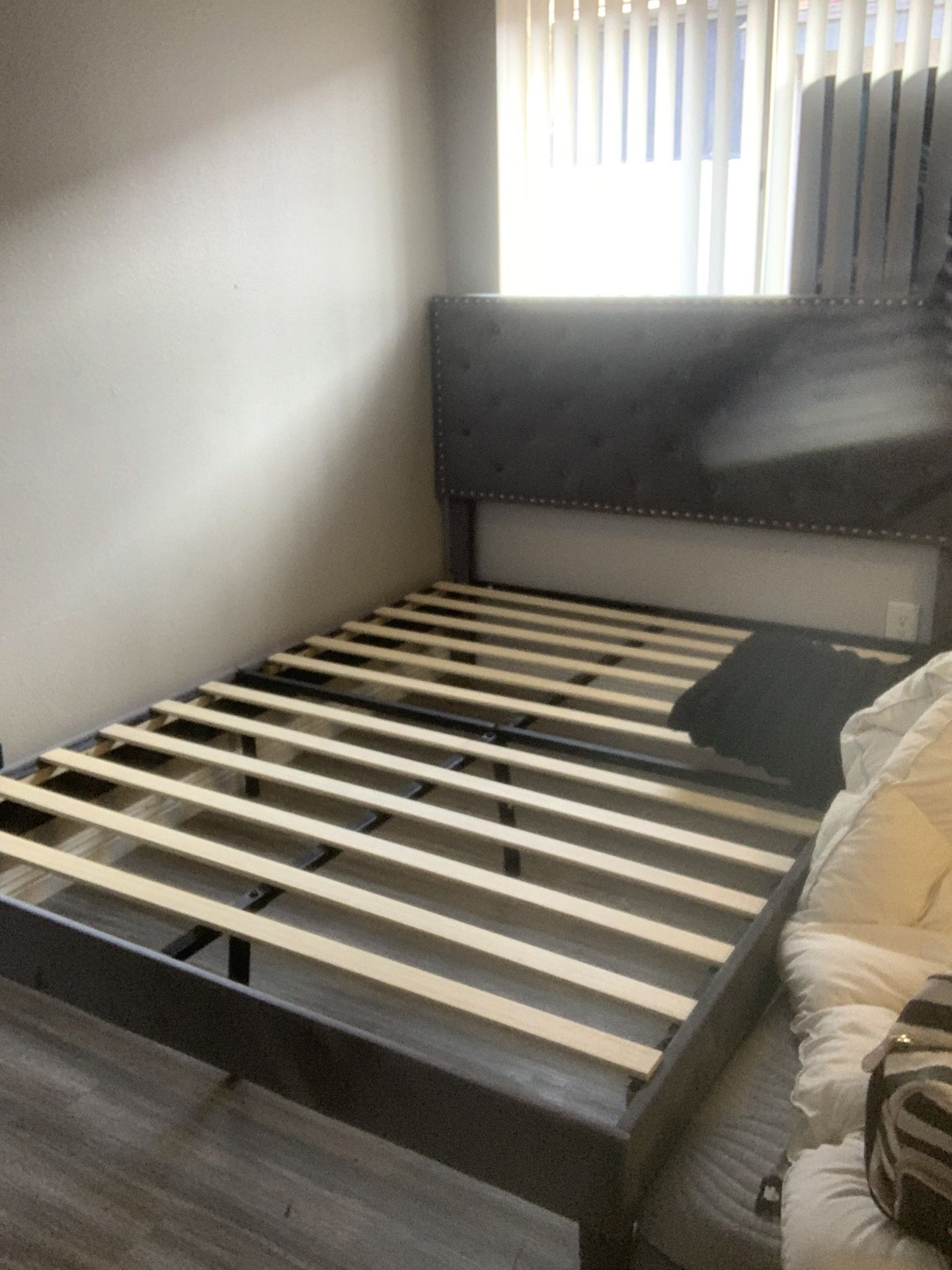 Gray Bed Frame