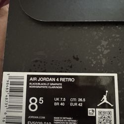 jordan 4 black cat 2025