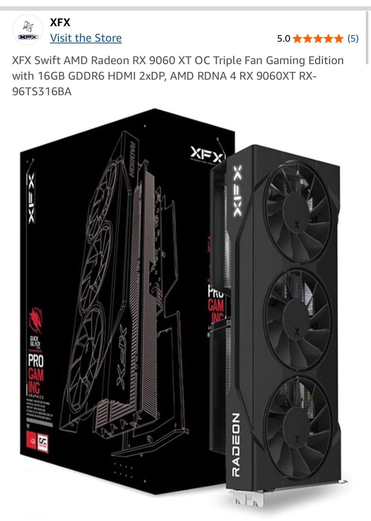 XFX 9060 XT 16GB