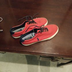 Red Polo Ralph Lauren Vaughns shoes size 11