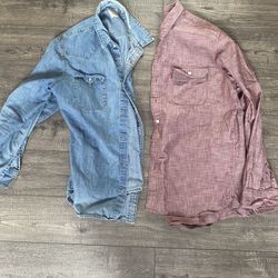 Levi’s Button Ups, Size L and XL