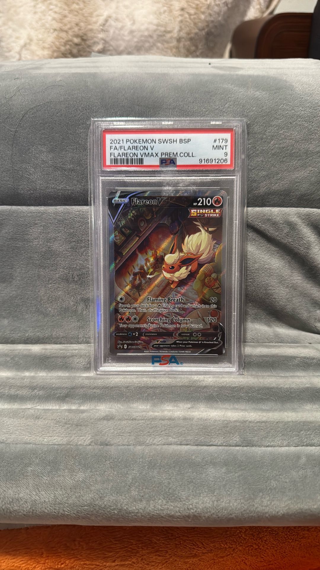 Pokemon Full Art Flareon V #179 PSA 9