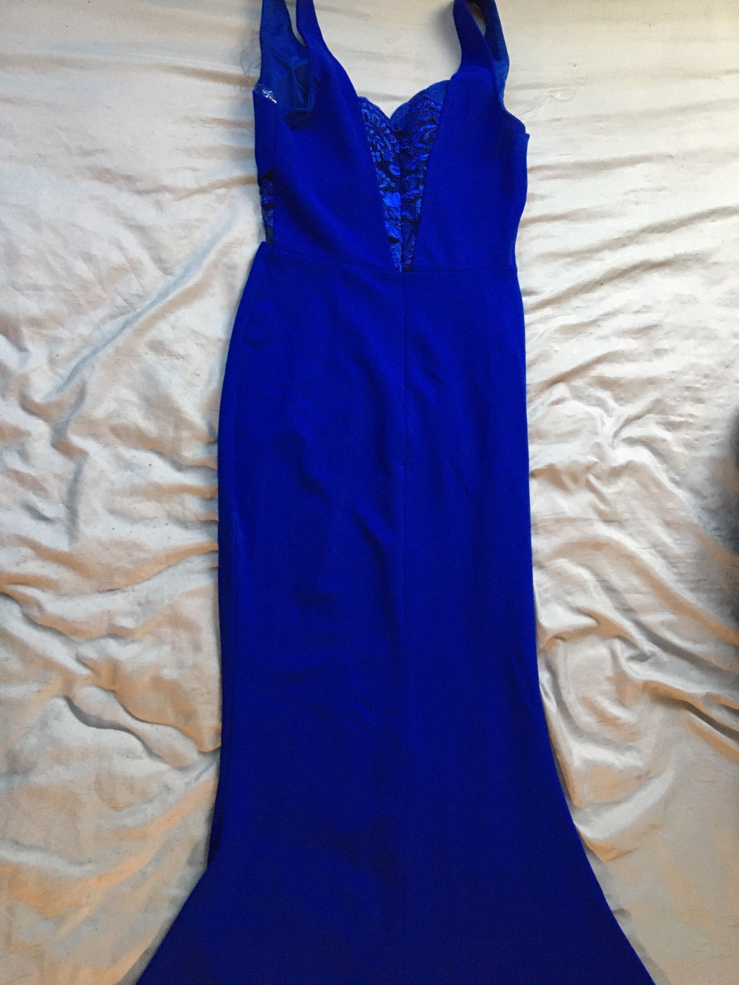 Royal blue prom dress