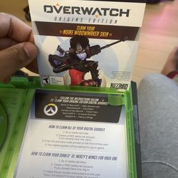 OVERWATCH/OVERWATCH 2 Noire Widowmaker Skin - Xbox Code UNUSED & Used Game Disc