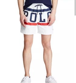 Medium - Polo Ralph Lauren Chariots of Fire Shorts 5.5" Inch Logo Traveler Swim Trunks