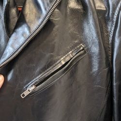 Leather Biker Leather AX Armani  Size small