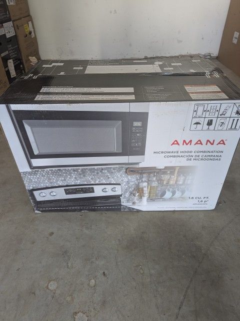 New (In Box) Amana Microwave/Hood Combination