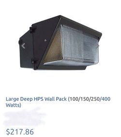 Large Deep HPS Wall Pack 400w Outdoor Lighting