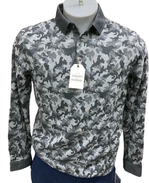 Crosby Howard Camo Long Sleeve Shirt New