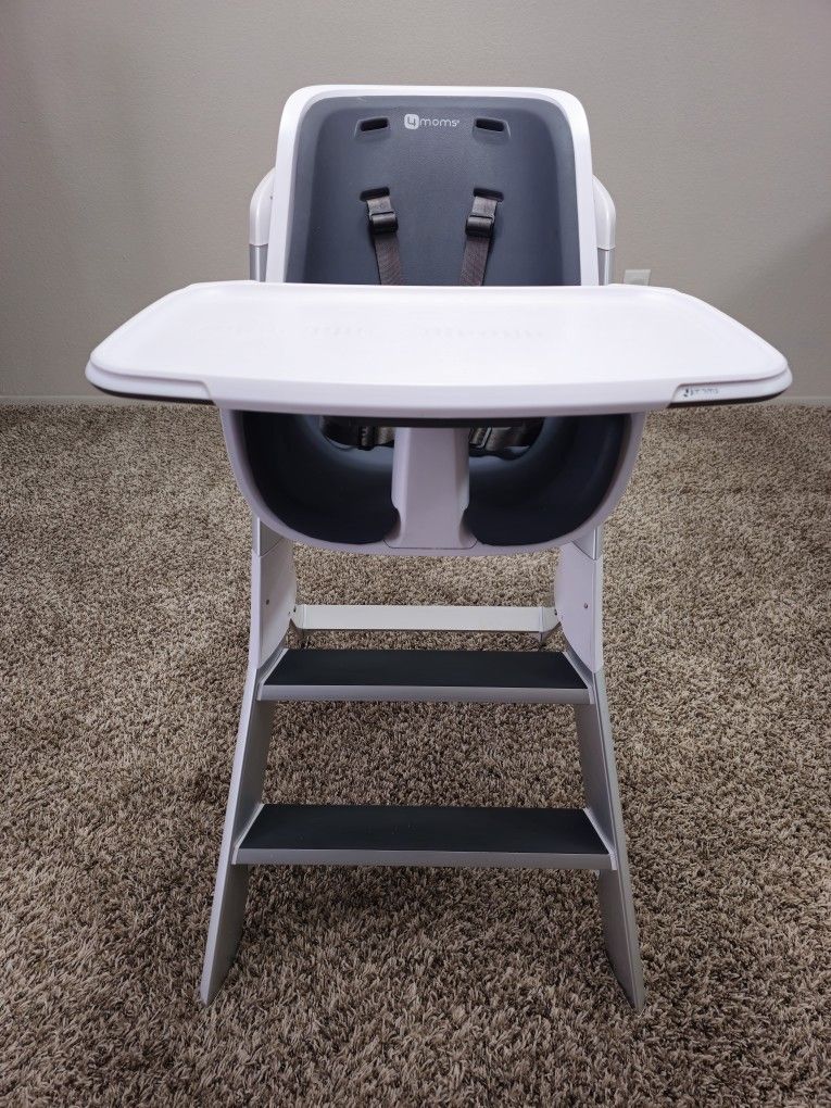 4moms High Chair - White / Grey