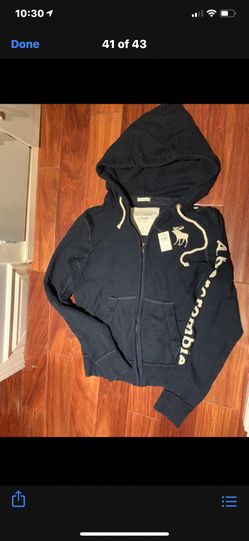 Men abercrombie and fitch AF authentic jacket hoodie warm soft suéter chaqueta brand new hollister