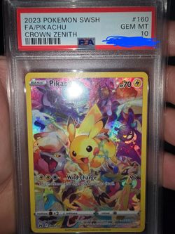 Psa 10 Pikachu (secret) crown zenith