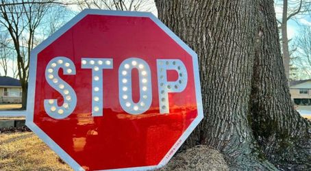 Stop Sign Backlit