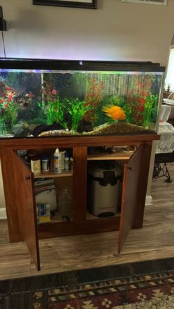50 gallons fish tank pump and stand