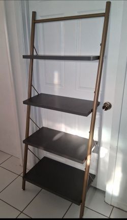 Nova 65"  X 26" X 15" 4 shelf ladder bookcase $30 FIRM