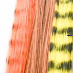 4 pieces hair feather extension clip ins - yellow/black, orange/black