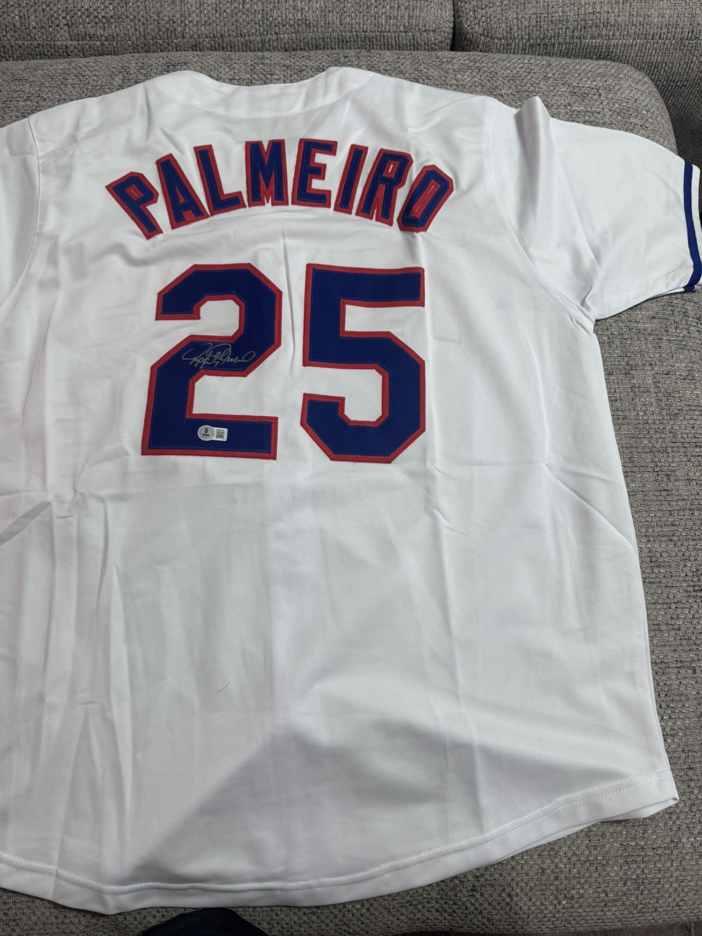 Rafael Palmeiro Signed Autograph Custom Jersey - JSA COA - Texas Rangers