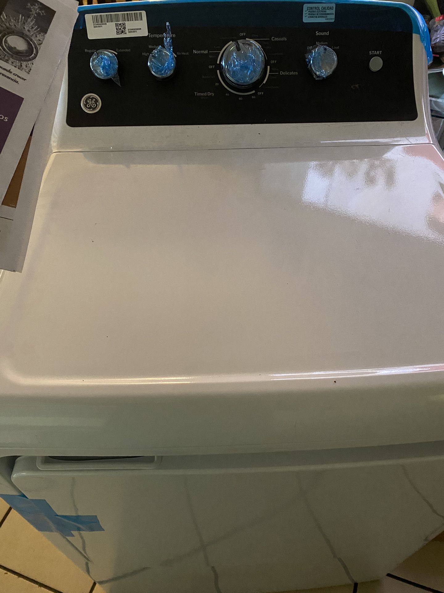 General Electric Gas dryer NEW