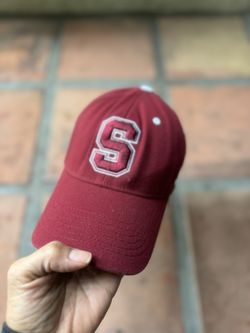 Stanford Embroidered Cardinal Maroon One Fit Hat Top of the World