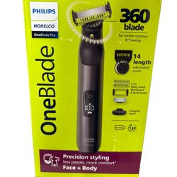 Philips Norelco - OneBlade Pro 360, Face & Body Hybrid Electric