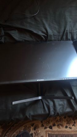 monitor and ps4 with black razor wireless headset bundle