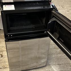 Mini Double Door Fridge/Freezer Stainless Steel 