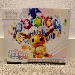 Pokemon TCG Scarlet & Violet Prismatic Evolutions Elite Trainer Box ETB
