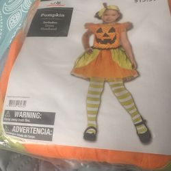 Pumpkin dress costume size in pictures
