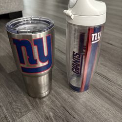 New York Giants Yeti And Tervis Cups  