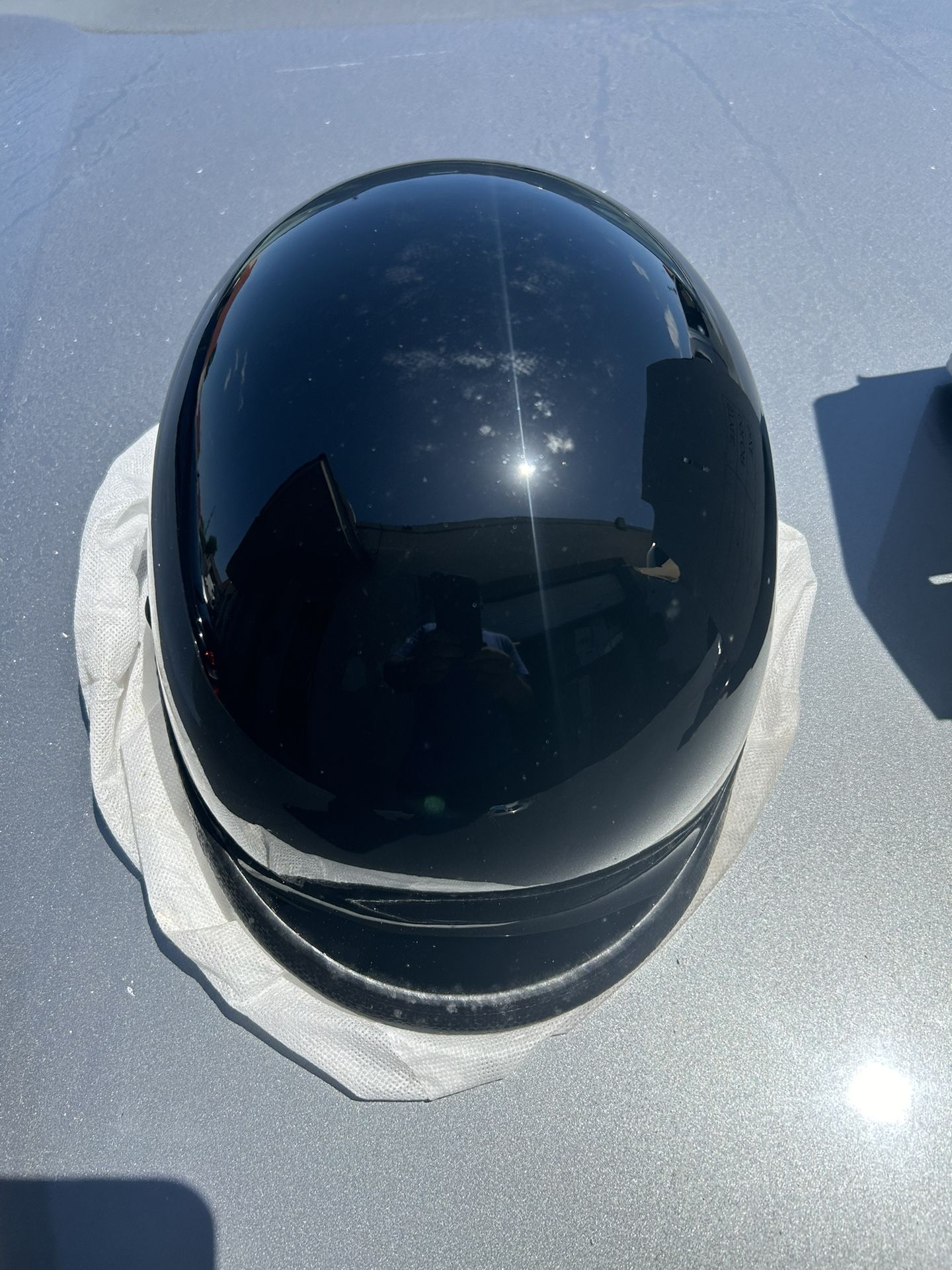 New Dot Large Size Black Helmet